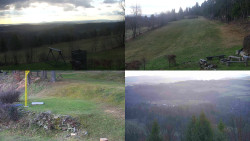 Sdružený snímek okolí chaty Myslivna