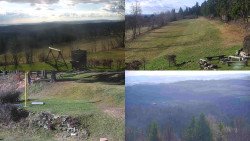 Sdružený snímek okolí chaty Myslivna