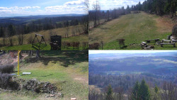 Sdružený snímek okolí chaty Myslivna