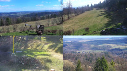 Sdružený snímek okolí chaty Myslivna