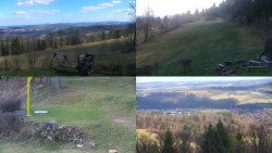 Sdružený snímek okolí chaty Myslivna