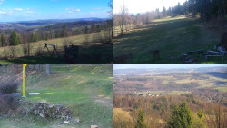 Sdružený snímek okolí chaty Myslivna