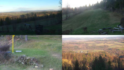 Sdružený snímek okolí chaty Myslivna