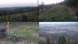 Sdružený snímek okolí chaty Myslivna