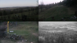 Sdružený snímek okolí chaty Myslivna