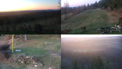 Sdružený snímek okolí chaty Myslivna