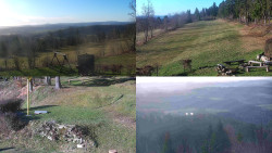 Sdružený snímek okolí chaty Myslivna