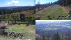 Sdružený snímek okolí chaty Myslivna