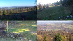 Sdružený snímek okolí chaty Myslivna