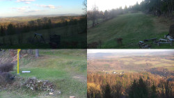 Sdružený snímek okolí chaty Myslivna