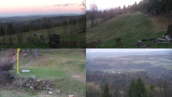 Sdružený snímek okolí chaty Myslivna