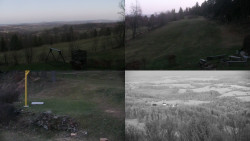 Sdružený snímek okolí chaty Myslivna