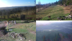 Sdružený snímek okolí chaty Myslivna