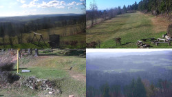 Sdružený snímek okolí chaty Myslivna