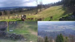 Sdružený snímek okolí chaty Myslivna