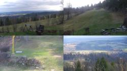 Sdružený snímek okolí chaty Myslivna