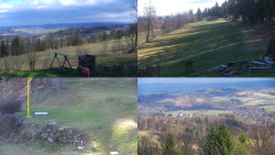 Sdružený snímek okolí chaty Myslivna