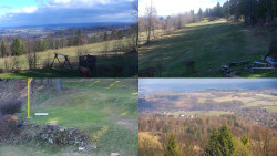 Sdružený snímek okolí chaty Myslivna