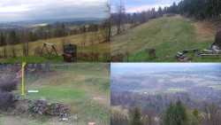 Sdružený snímek okolí chaty Myslivna