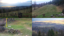 Sdružený snímek okolí chaty Myslivna