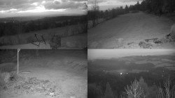 Sdružený snímek okolí chaty Myslivna