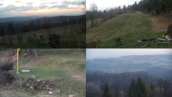 Sdružený snímek okolí chaty Myslivna