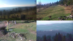 Sdružený snímek okolí chaty Myslivna