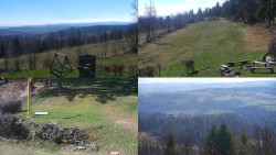 Sdružený snímek okolí chaty Myslivna