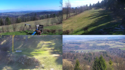 Sdružený snímek okolí chaty Myslivna