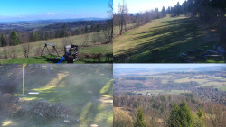 Sdružený snímek okolí chaty Myslivna