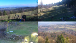 Sdružený snímek okolí chaty Myslivna