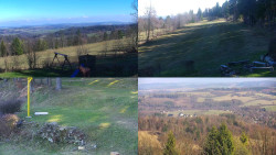 Sdružený snímek okolí chaty Myslivna