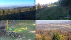 Sdružený snímek okolí chaty Myslivna