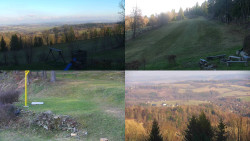 Sdružený snímek okolí chaty Myslivna