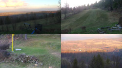 Sdružený snímek okolí chaty Myslivna