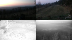 Sdružený snímek okolí chaty Myslivna