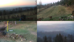 Sdružený snímek okolí chaty Myslivna