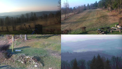 Sdružený snímek okolí chaty Myslivna