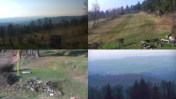 Sdružený snímek okolí chaty Myslivna