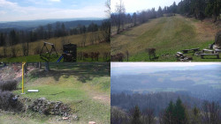 Sdružený snímek okolí chaty Myslivna