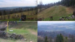 Sdružený snímek okolí chaty Myslivna