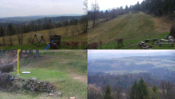 Sdružený snímek okolí chaty Myslivna