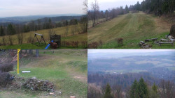 Sdružený snímek okolí chaty Myslivna