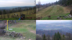 Sdružený snímek okolí chaty Myslivna