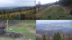 Sdružený snímek okolí chaty Myslivna