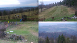 Sdružený snímek okolí chaty Myslivna