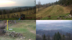 Sdružený snímek okolí chaty Myslivna