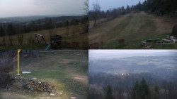 Sdružený snímek okolí chaty Myslivna