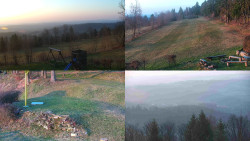 Sdružený snímek okolí chaty Myslivna