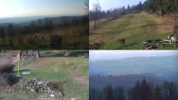 Sdružený snímek okolí chaty Myslivna